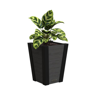 Mayne Horizon Vinyl Planter, Gray - 5 dry gallons