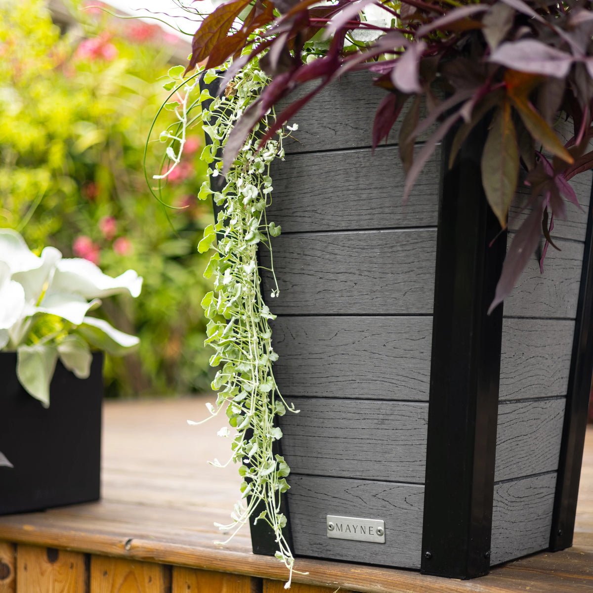 Mayne Horizon Vinyl Planter, Gray - photo 7