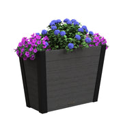 Mayne Horizon Vinyl Planter, Gray - 15 dry gallons
