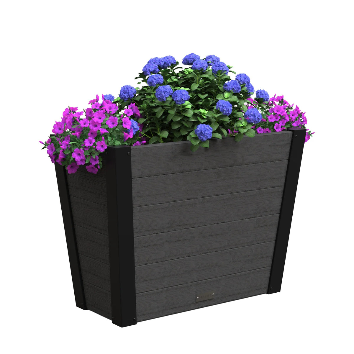 Mayne Horizon Vinyl Planter, Gray - 15 dry gallons