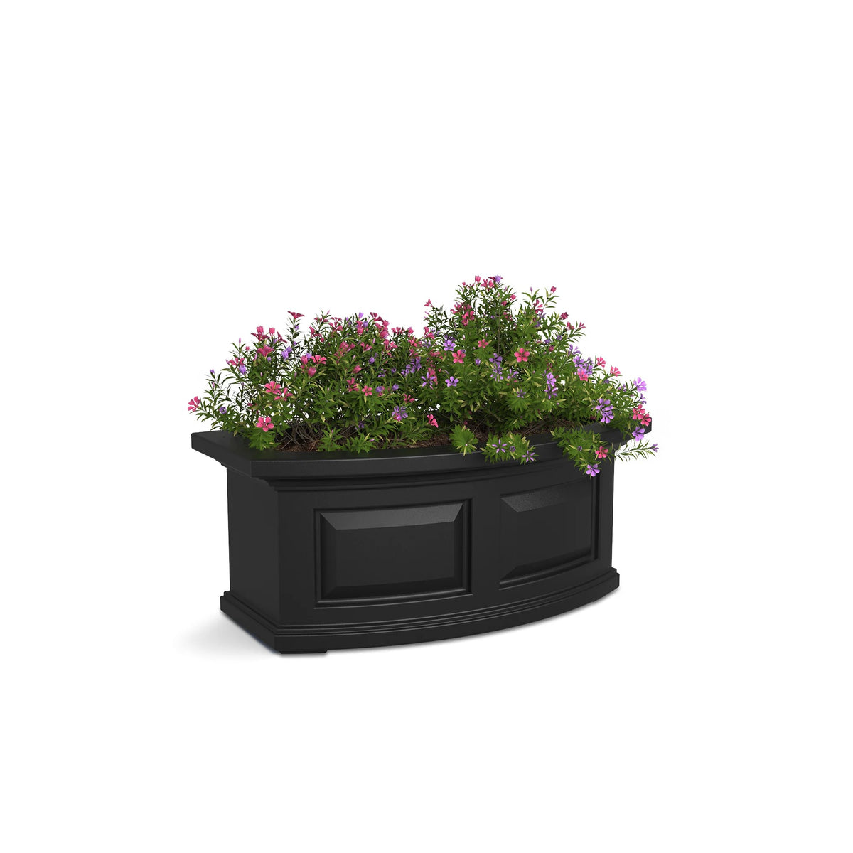 Mayne Nantucket Window Box, 10 1/4" High, Black - 1.6 gal. 2.5 dry gallons