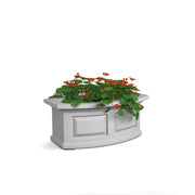 Mayne Nantucket Window Box, 10 1/4" High, White - 1.6 gal. 2.5 dry gallons