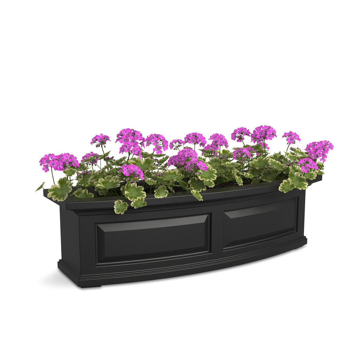 Mayne Nantucket Window Box, 10 1/4" High, Black - 2.5 gal. 3.5 dry gallons