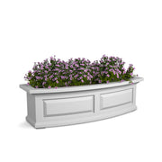 Mayne Nantucket Window Box, 10 1/4" High, White - 2.5 gal. 3.5 dry gallons
