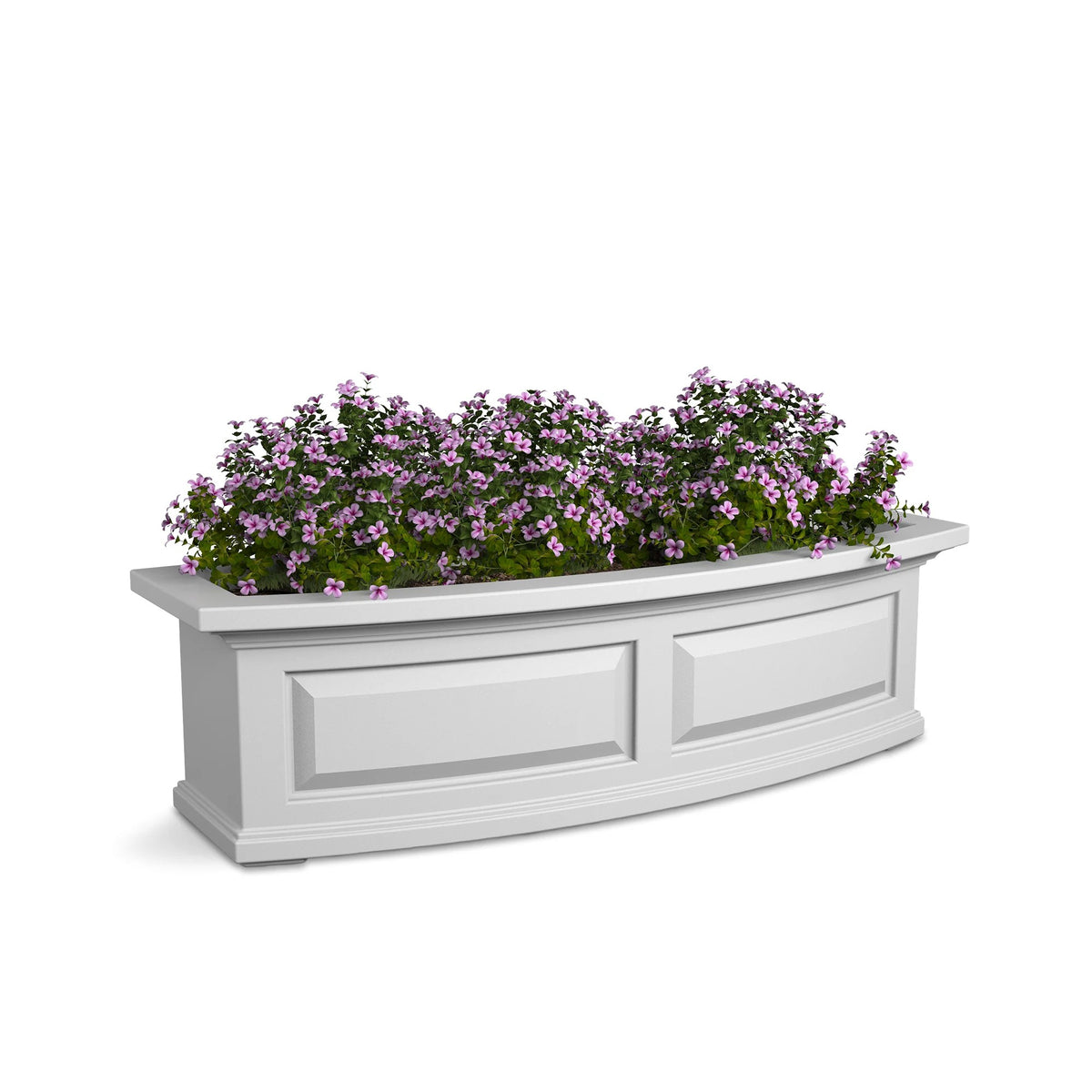 Mayne Nantucket Window Box, 10 1/4" High, White - 2.5 gal. 3.5 dry gallons
