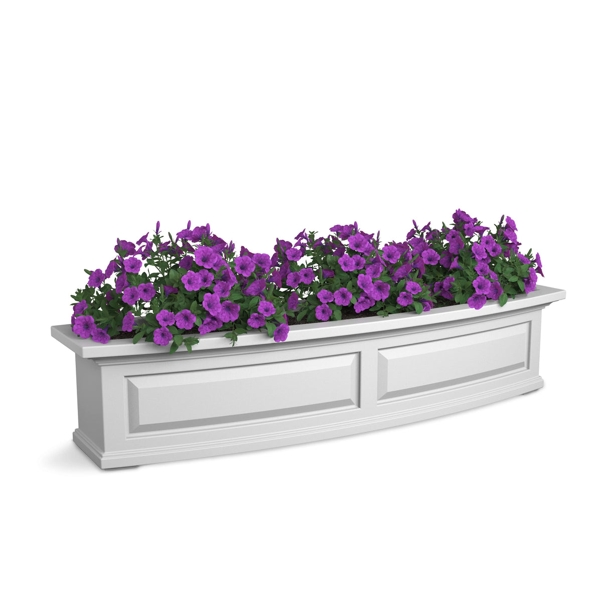 Mayne Nantucket Window Box, 10 1/4" High, White - 3.4 gal. 5 dry gallons