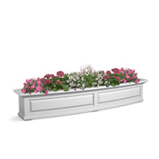 Mayne Nantucket Window Box, 10 1/4" High, White - 4.5 gal. 6.5 dry gallons