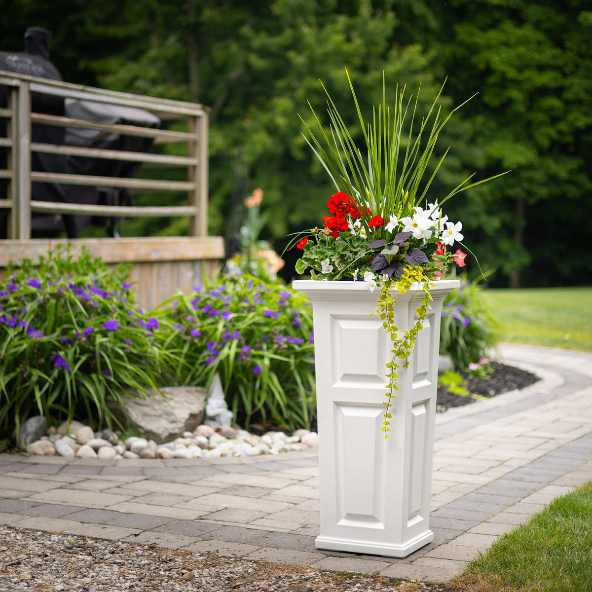 Mayne Nantucket Planter, White - photo 3
