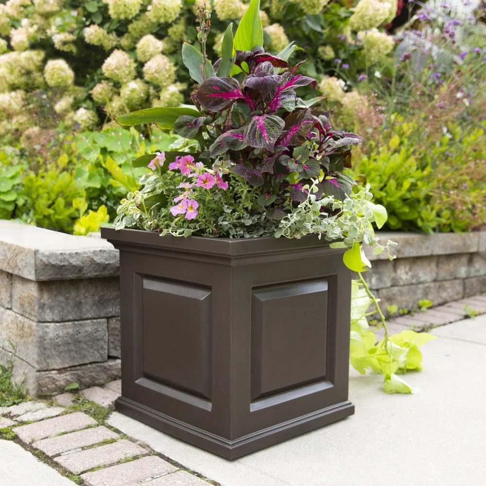Mayne 4846-ES Nantucket Espresso Planter, 10.9 dry gallons, Brown - photo 4