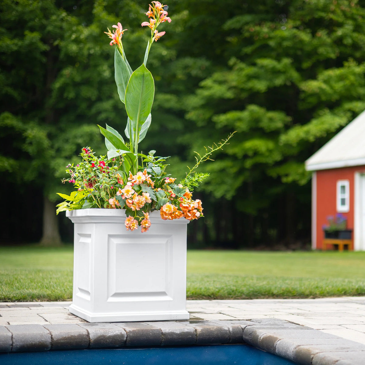 Mayne Nantucket Planter, White - photo 5