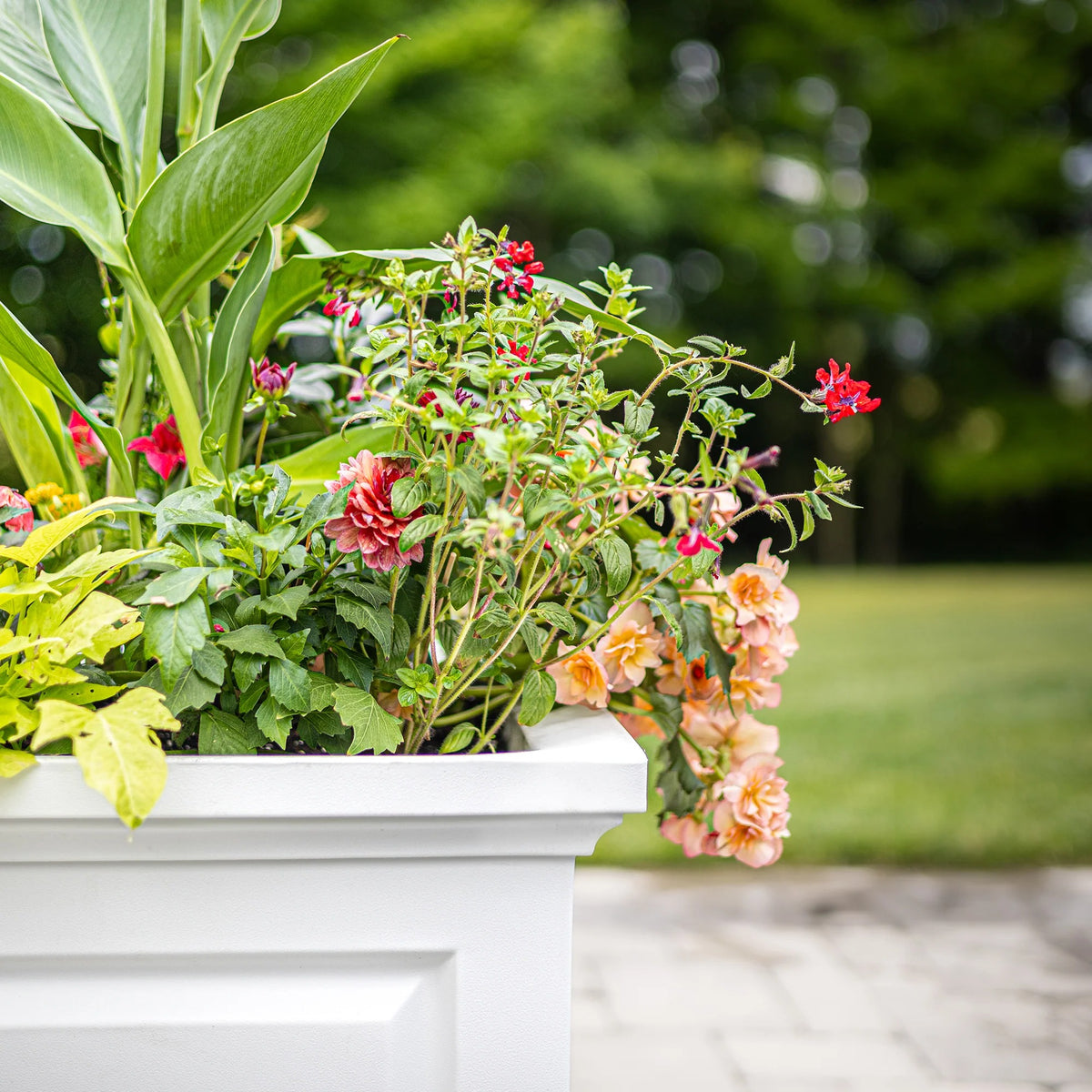 Mayne Nantucket Planter, White - photo 6