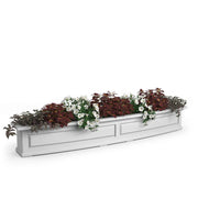 Mayne Nantucket Window Box, 10 1/4" High, White - 12.2 dry gallons 6.5 gal.