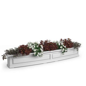 Mayne Nantucket Window Box, 10 1/4" High, White - 12.2 dry gallons 6.5 gal.