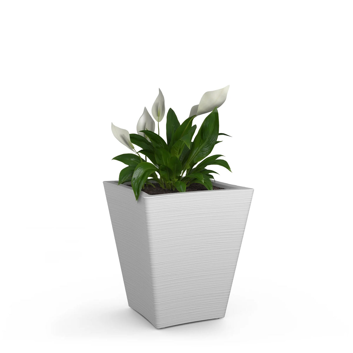 Mayne 4891-W Bristol Planter, 2.8 gal. 5.3 dry gallons, White - Default Title