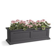 Mayne 5822 Fairfield Window Box, 6.5 gal. - Gray