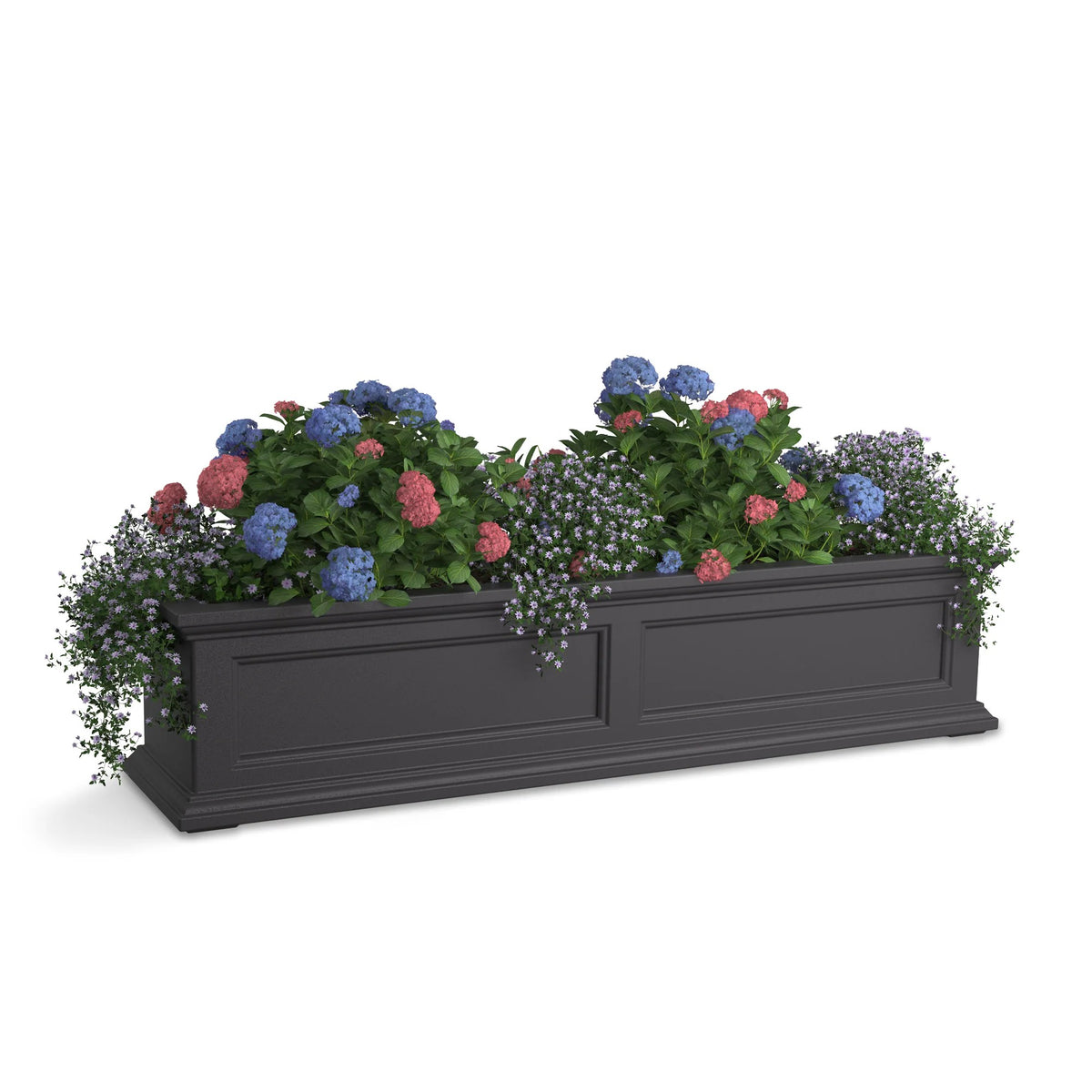 Mayne 5823 Fairfield Window Box, 9.5 gal. - Gray