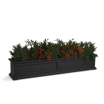 Mayne 5824 Fairfield Window Box, 12.5 gal. - Black