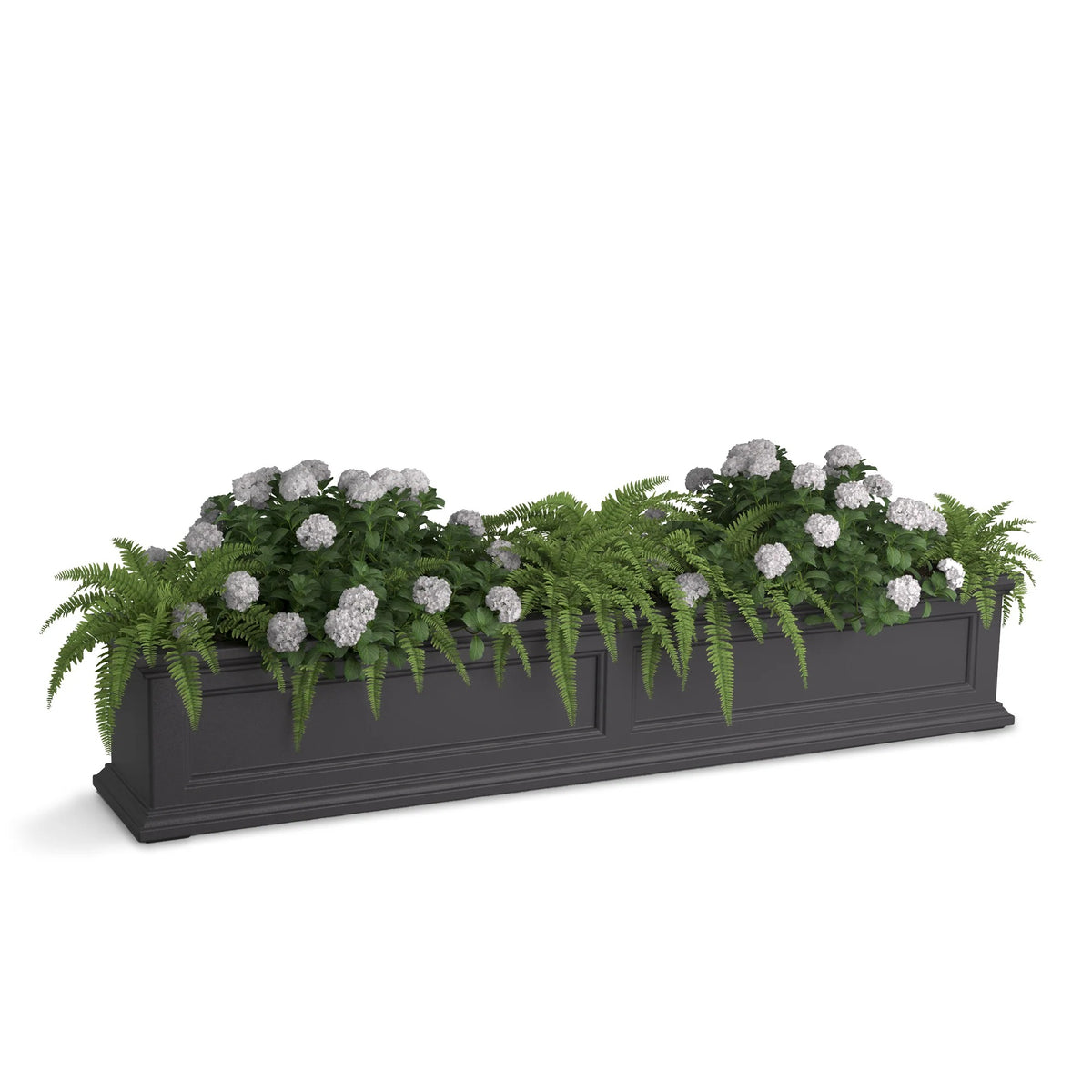 Mayne 5824 Fairfield Window Box, 12.5 gal. - Gray