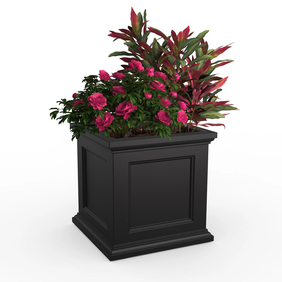 Mayne Fairfield Planter, Black - 19.5 dry gallons 9.5 gal.