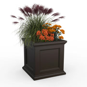 Mayne Fairfield Espresso Planter, Brown - 19.5 dry gallons 9.5 gal.