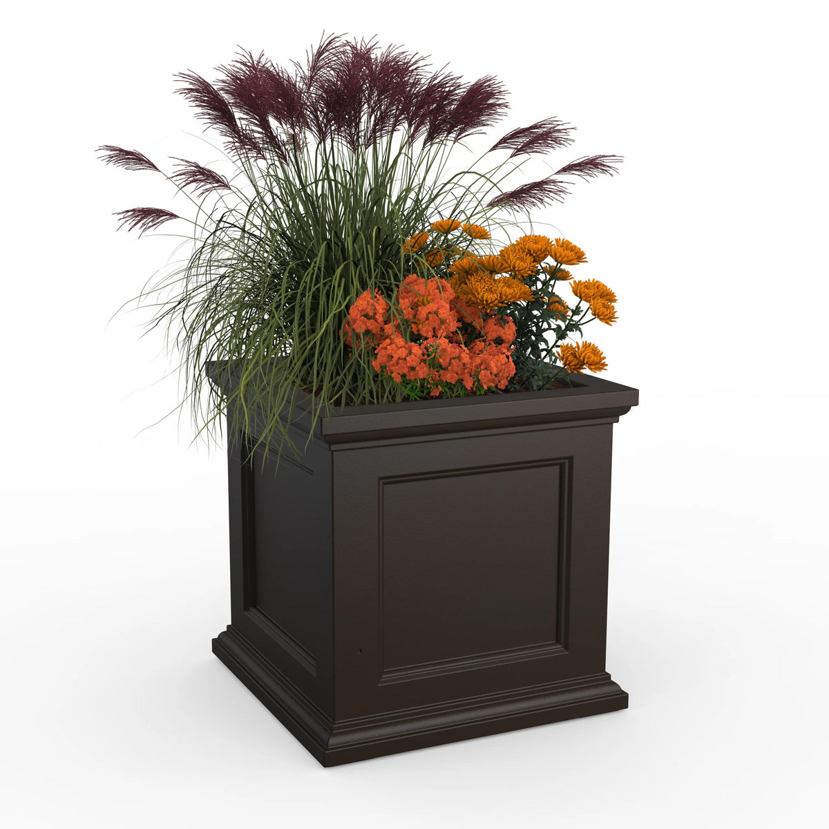 Mayne Fairfield Espresso Planter, Brown - 19.5 dry gallons 9.5 gal.