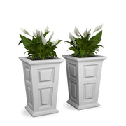 Mayne 7829 Wyndham Planter, 5 gal. 6 dry gallons, 2/Pack - White