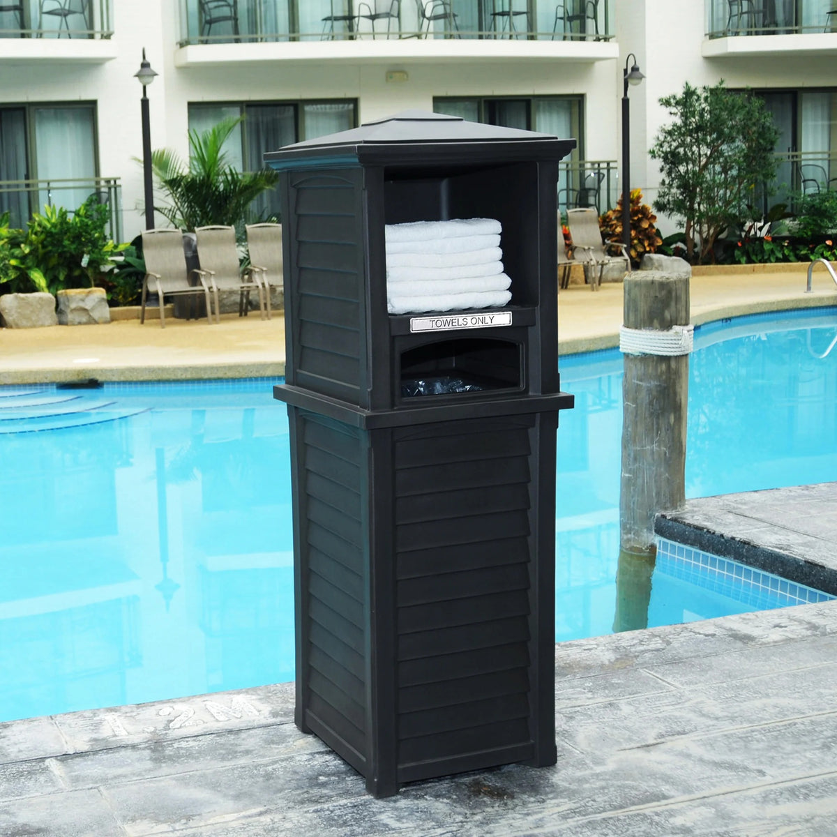 Mayne 8872 Polyethylene Towel Valet, 24 gal. - photo 3