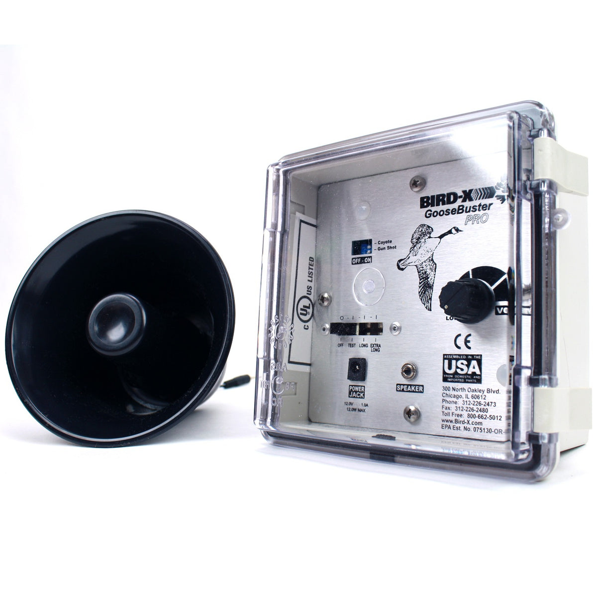 Bird-X Deterrent System, 110V - Black White