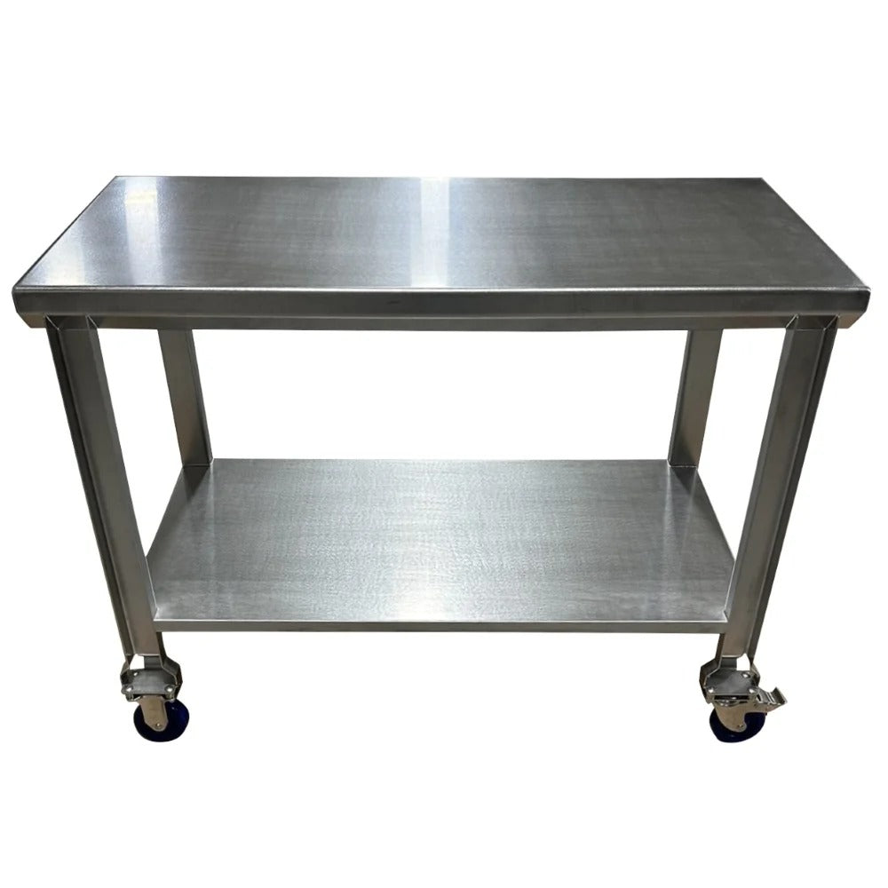 SSL Industries, LLC SSL-1001 Stainless Steel Work Table, 30" x 36" - 4" Casters