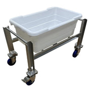 SSL Industries, LLC Stainless Steel Cart, 17 1/4" x 31", Silver - 18"