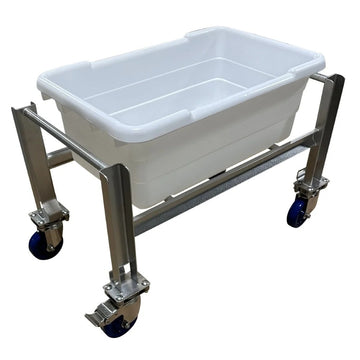 SSL Industries, LLC Stainless Steel Cart, 17 1/4" x 31", Silver - 18"