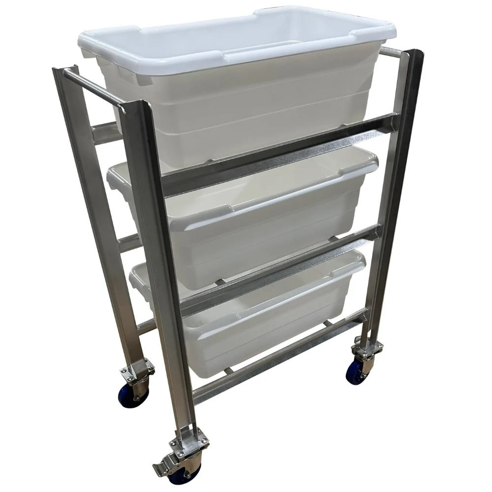 SSL Industries, LLC Stainless Steel Cart, 17 1/4" x 31", Silver - 42"