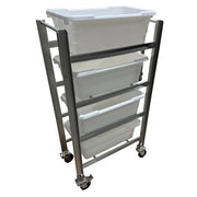 SSL Industries, LLC Stainless Steel Cart, 17 1/4" x 31", Silver - 54"
