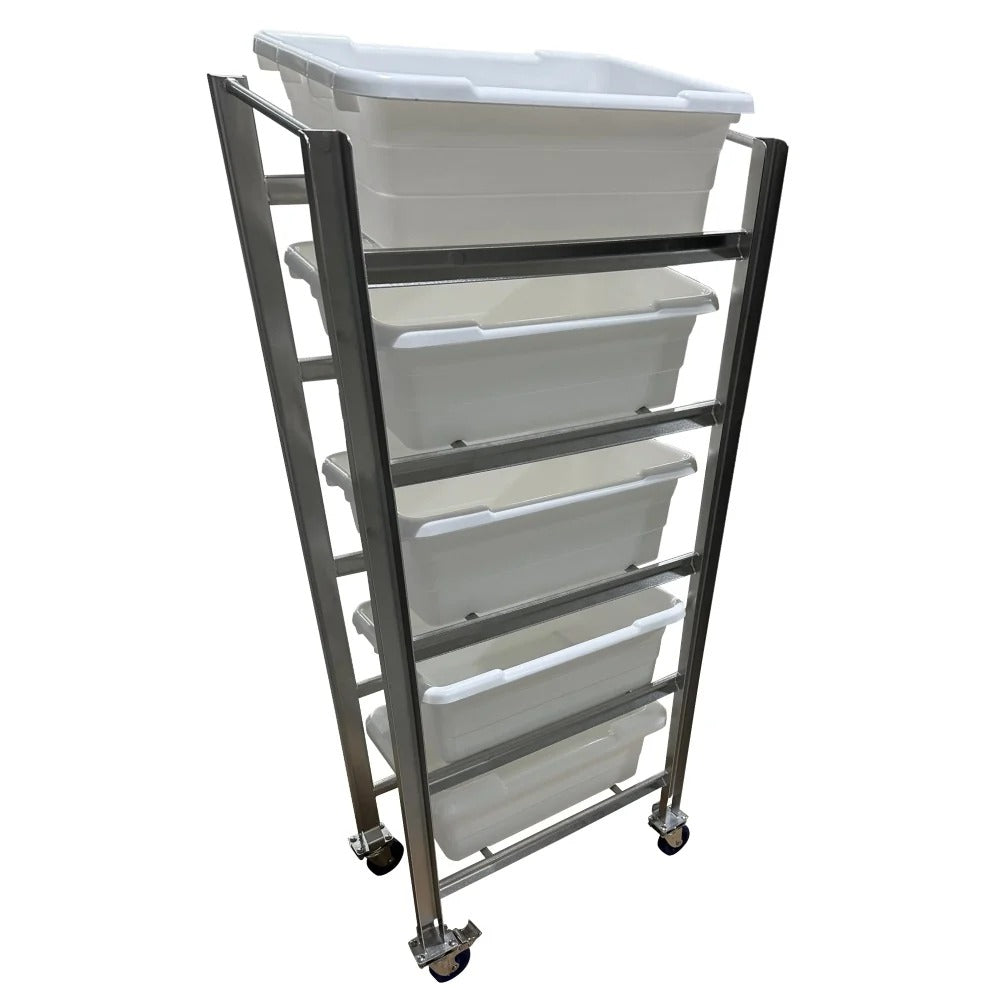 SSL Industries, LLC Stainless Steel Cart, 17 1/4" x 31", Silver - 66"
