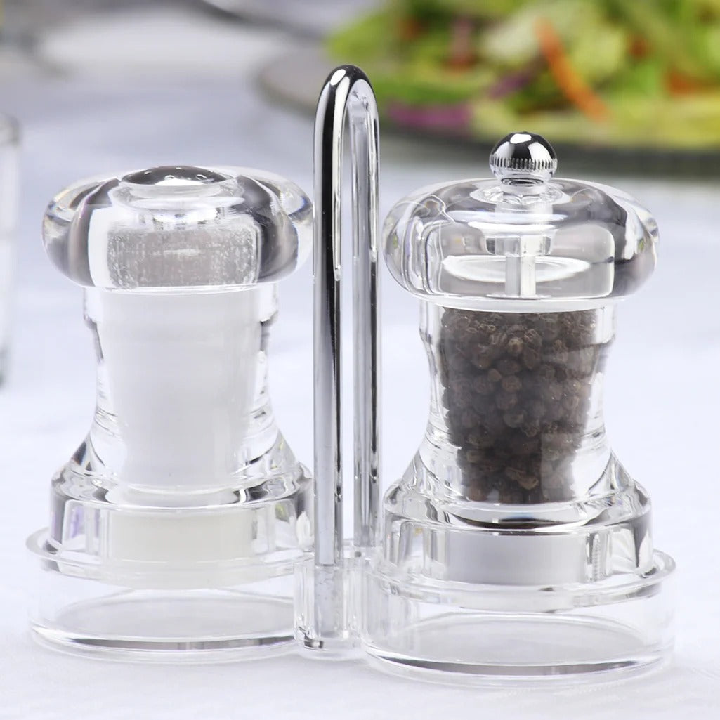 Chef Specialties 01630 Acrylic Pepper Set, 4" High, Clear - photo 3