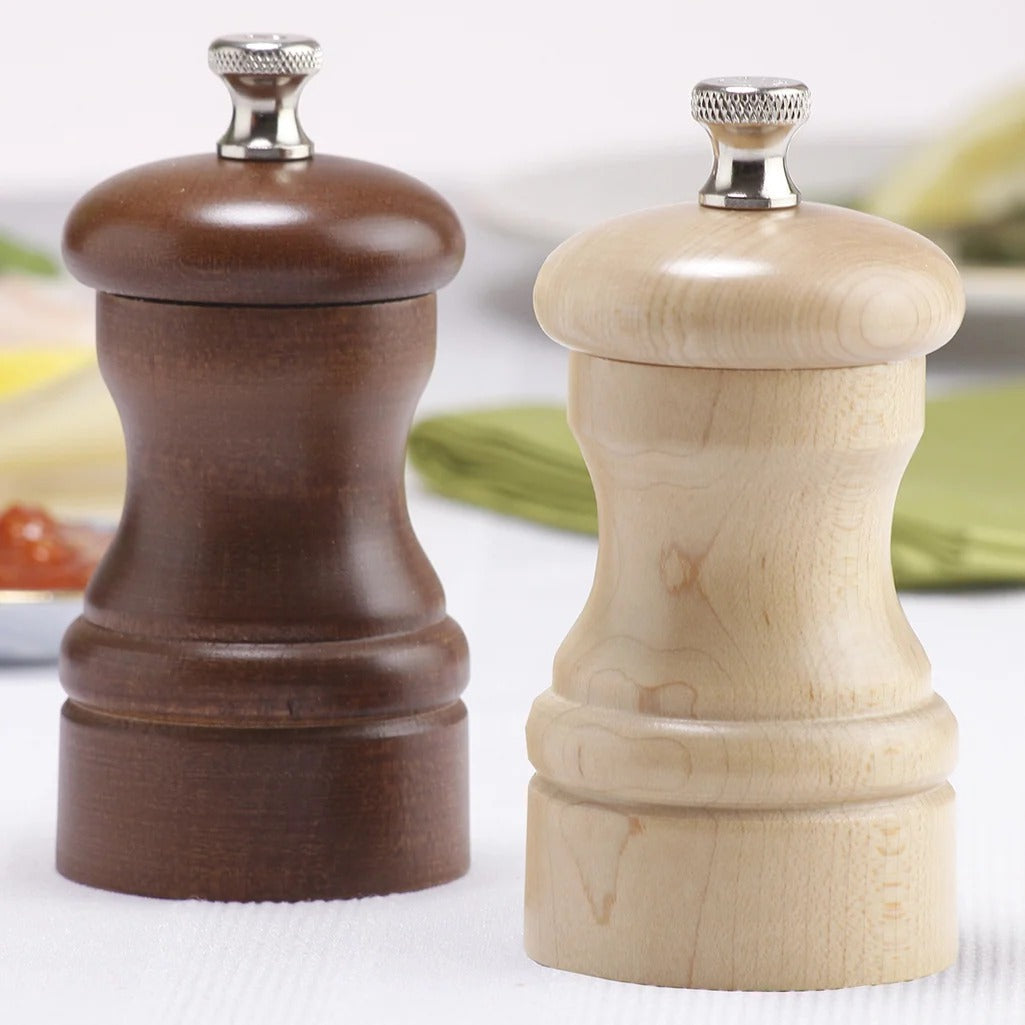 Chef Specialties 04202 Wood Salt Mill Set, 4" High, Brown - photo 2