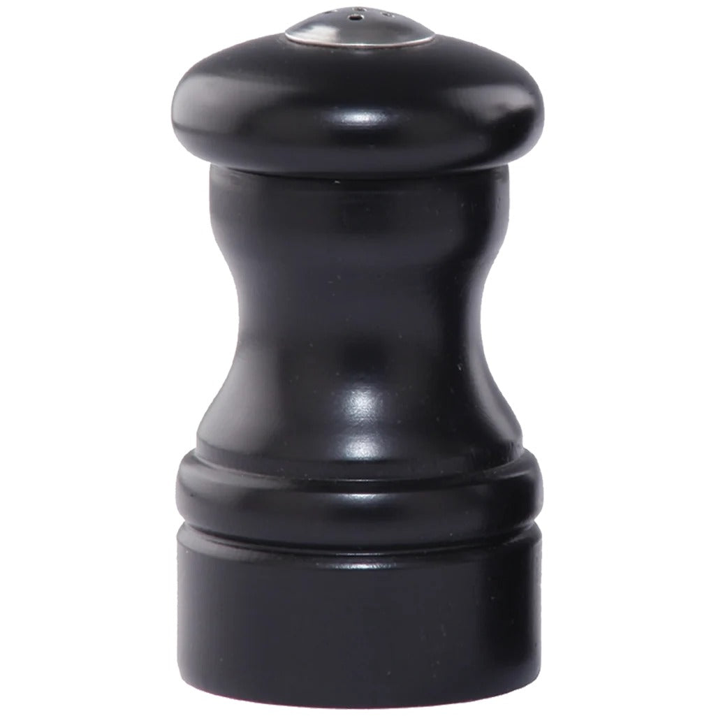 Chef Specialties Capstan Wood Pepper Set, 4" High, Black - Salt Pepper Shaker