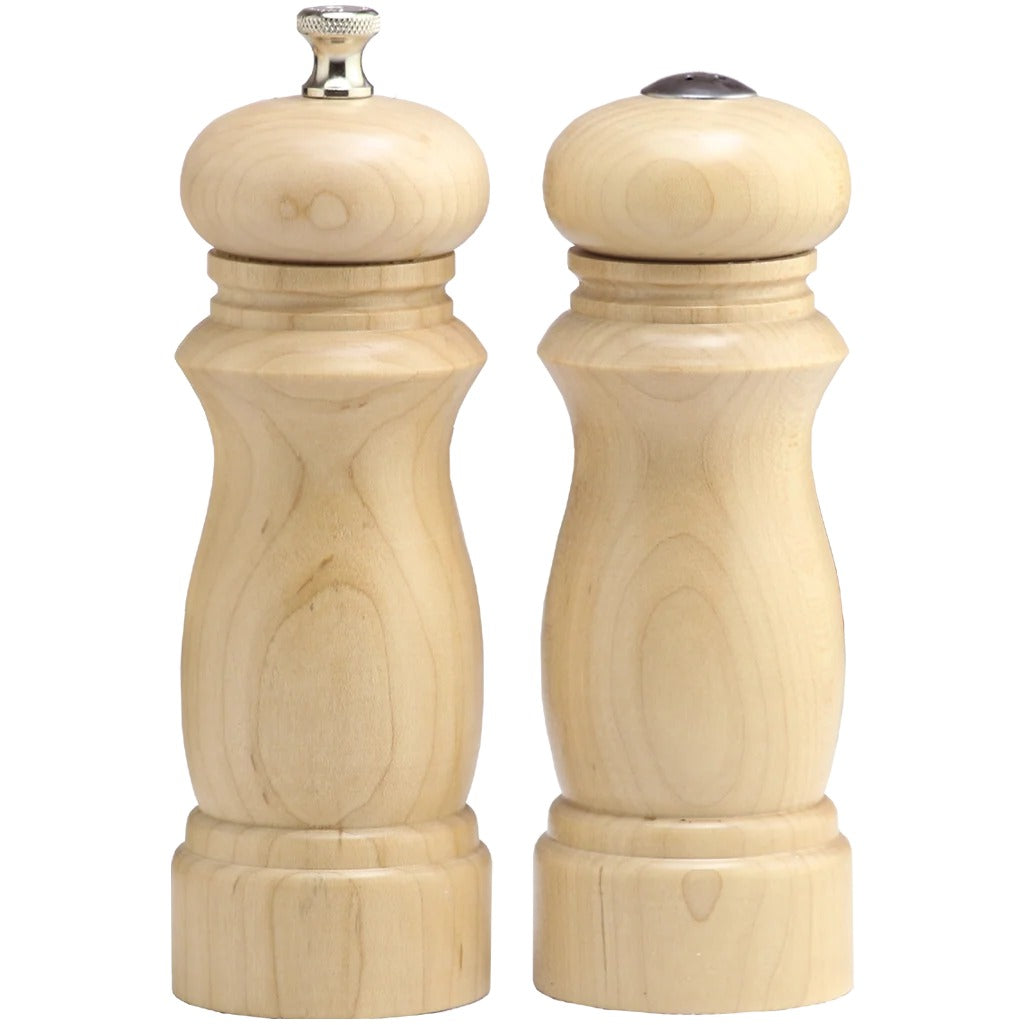 Chef Specialties Salem Wood Pepper Shaker, 6" High - Brown