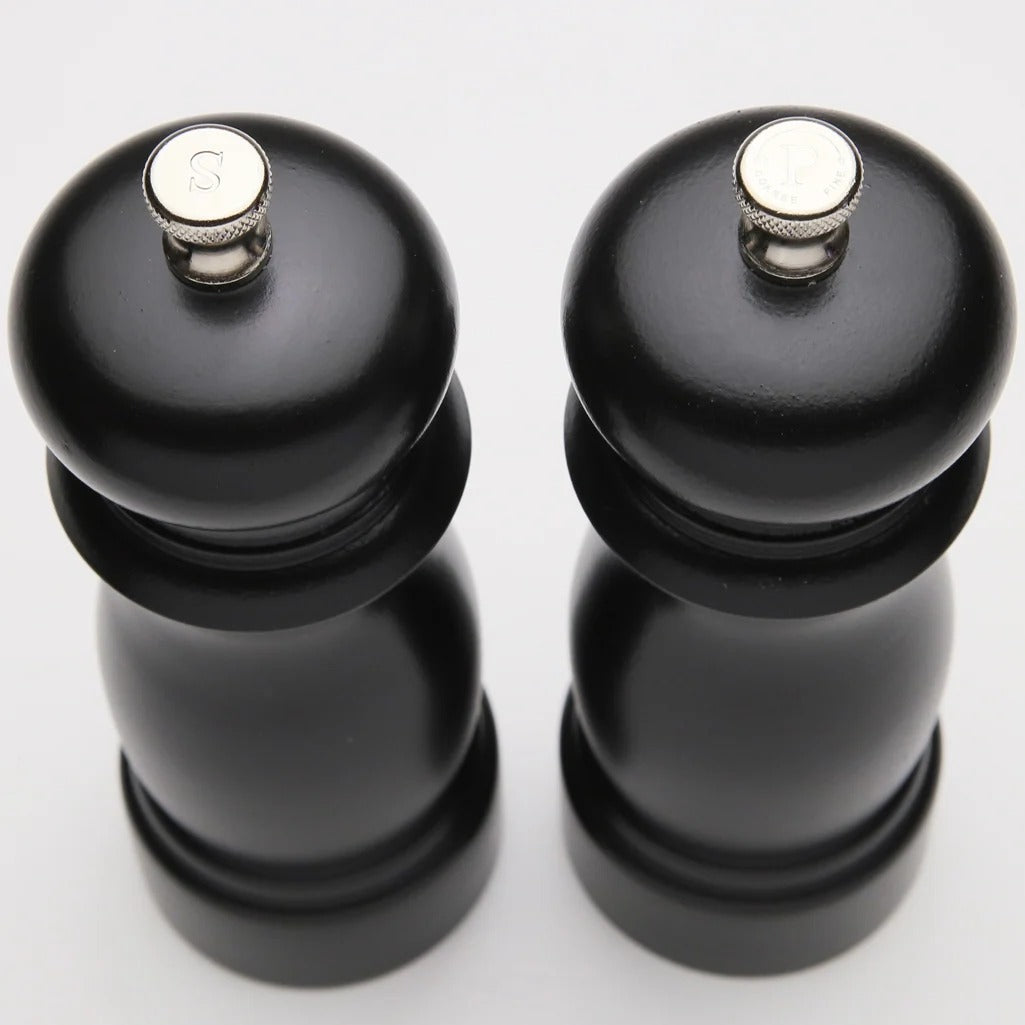 Chef Specialties Salem Wood Salt Mill Set, 6" High, Black - photo 3