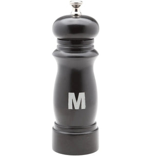Chef Specialties Salem Wood Salt Mill Set, 6" High, Black - Pepper Mill