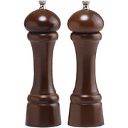 Chef Specialties Windsor Wood Salt Mill Set, 8" High - Brown