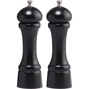 Chef Specialties Windsor Wood Salt Mill Set, 8" High - Black