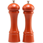 Chef Specialties Windsor Wood Salt Mill Set, 8" High - Orange