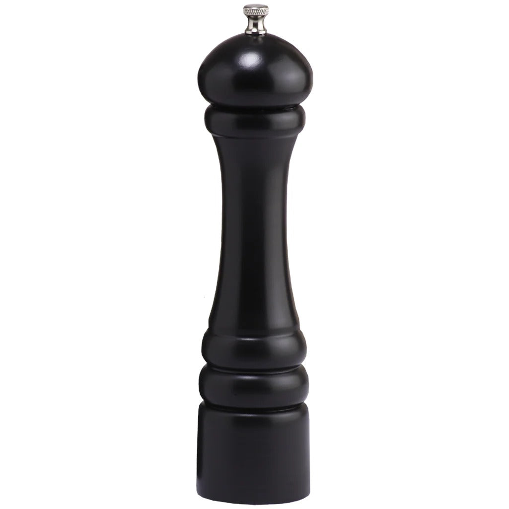 Chef Specialties Imperial Wood Pepper Mill, 10" High - Black