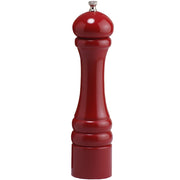 Chef Specialties Imperial Wood Pepper Mill, 10" High - Red