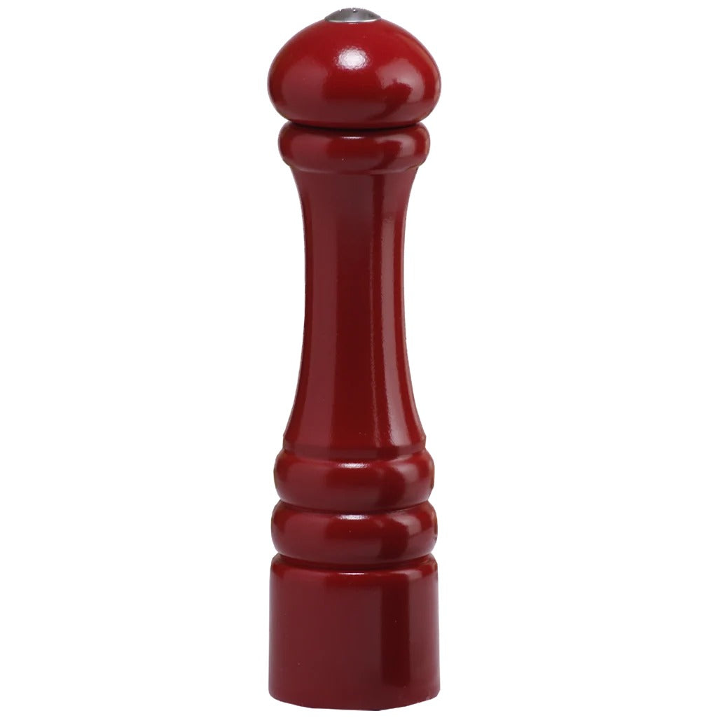Chef Specialties Wood Pepper Shaker, 10" High - Red