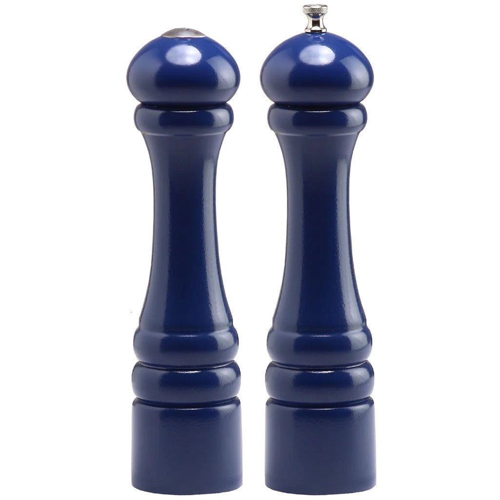Chef Specialties Imperial Wood Pepper Shaker, 10" High - Autumn Hues Cobalt Blue
