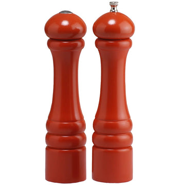 Chef Specialties Imperial Wood Pepper Shaker, 10" High - Autumn Hues Butternut Orange