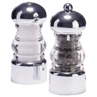 Chef Specialties 29160 Acrylic Pepper Set, 5 1/2" High, Clear - Default Title