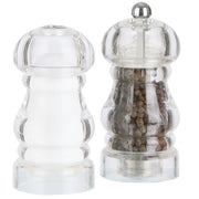 Chef Specialties 29190 Acrylic Pepper Set, 5" High, Clear - Default Title